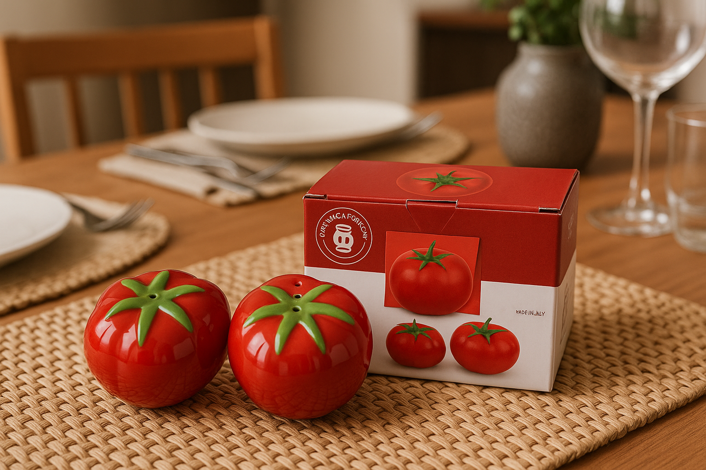 Pomodoro Salt & Pepper Set – Made in Italy by Sara Cucina