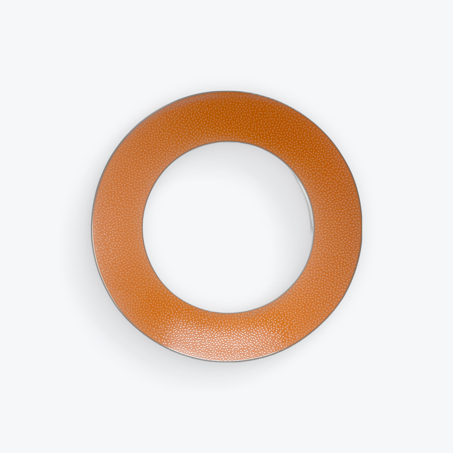 Spal Round Flat Plate 32cm โ Stiches Orange| Made in Portugal ๐ต๐น