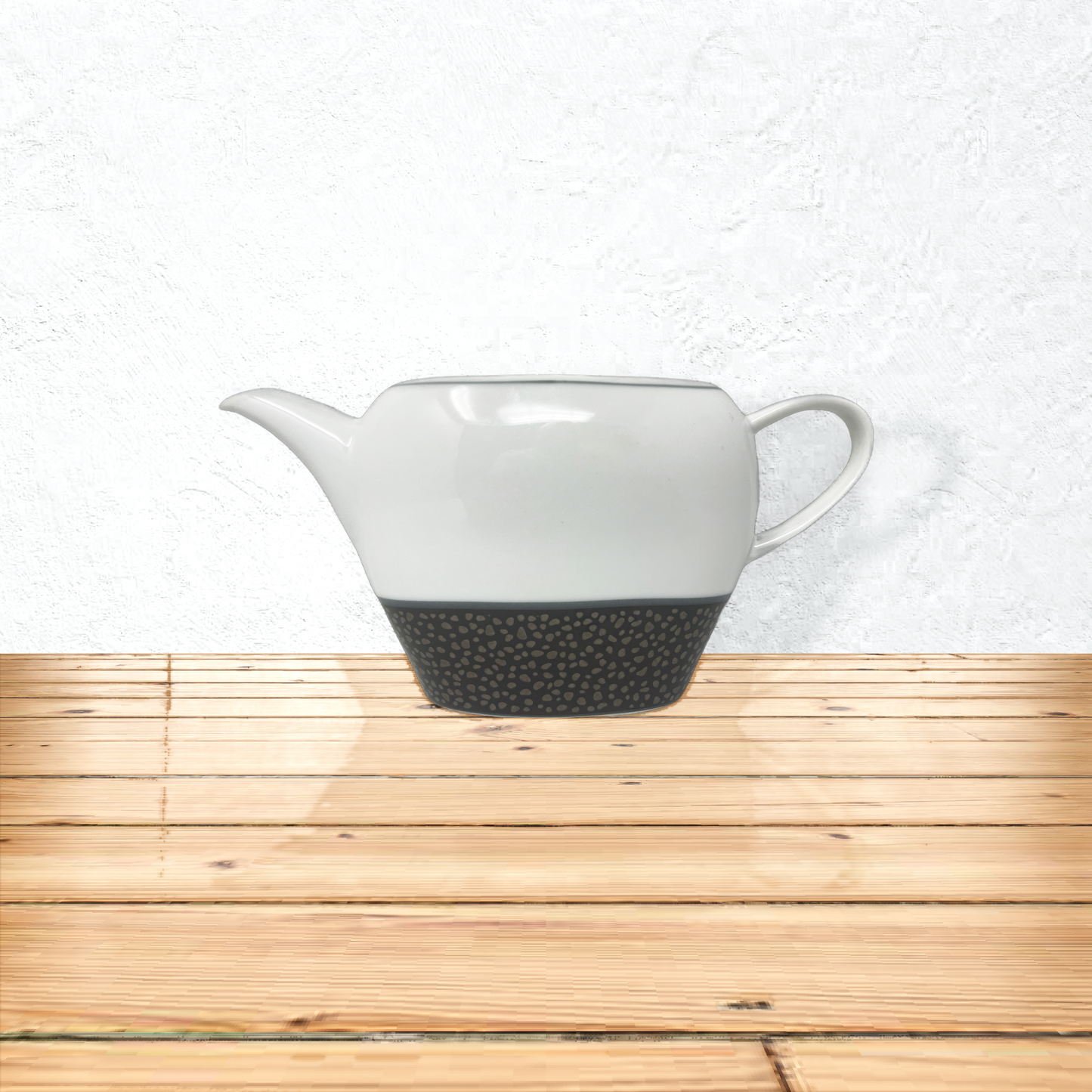 SPAL Creamer 220 ML – Black Nuggets Design | Made in Portugal | Dishwasher & Microwave Safe