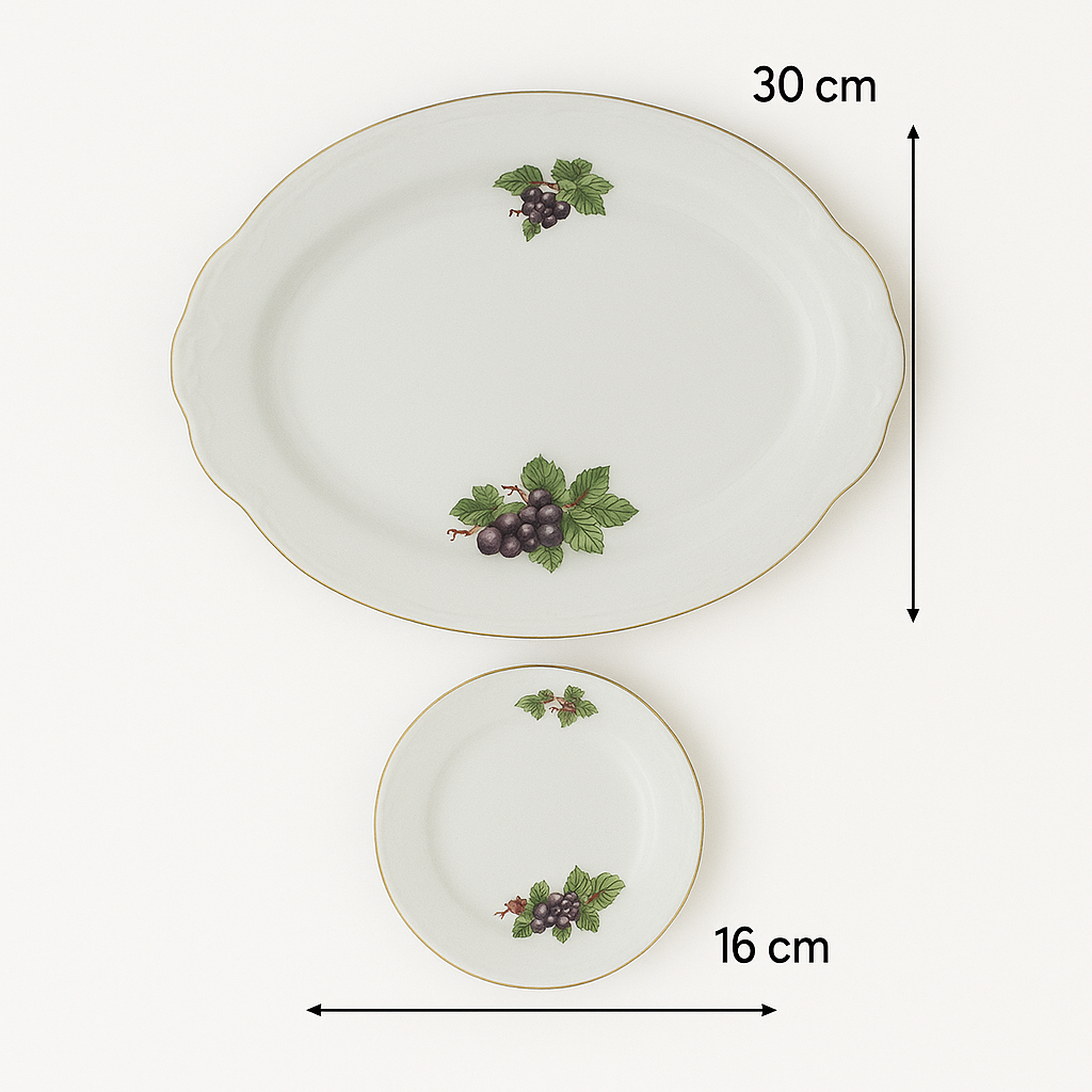 7-Piece Fine Porcelain Cake Serving Set – Vintage Style (Copy)