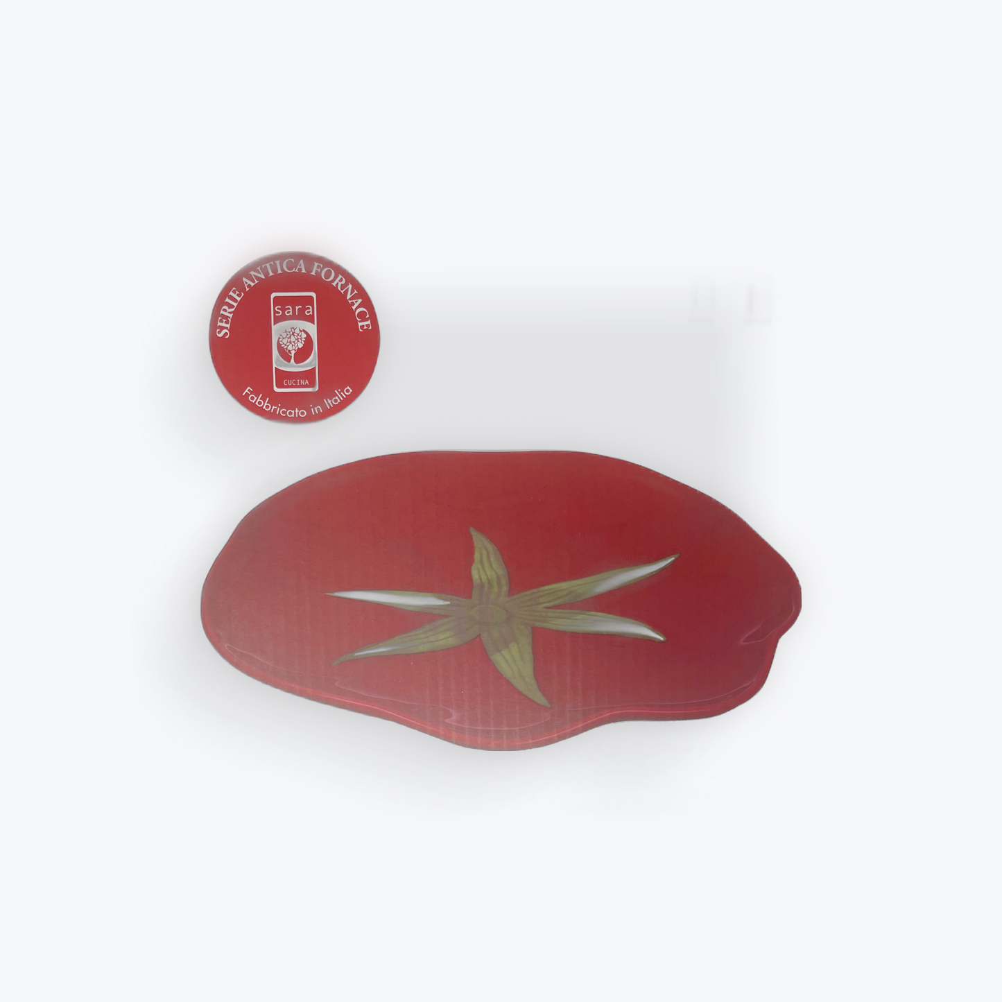 Pomodoro by Sara Cucina – 21 cm Round Platter – Made in Italy