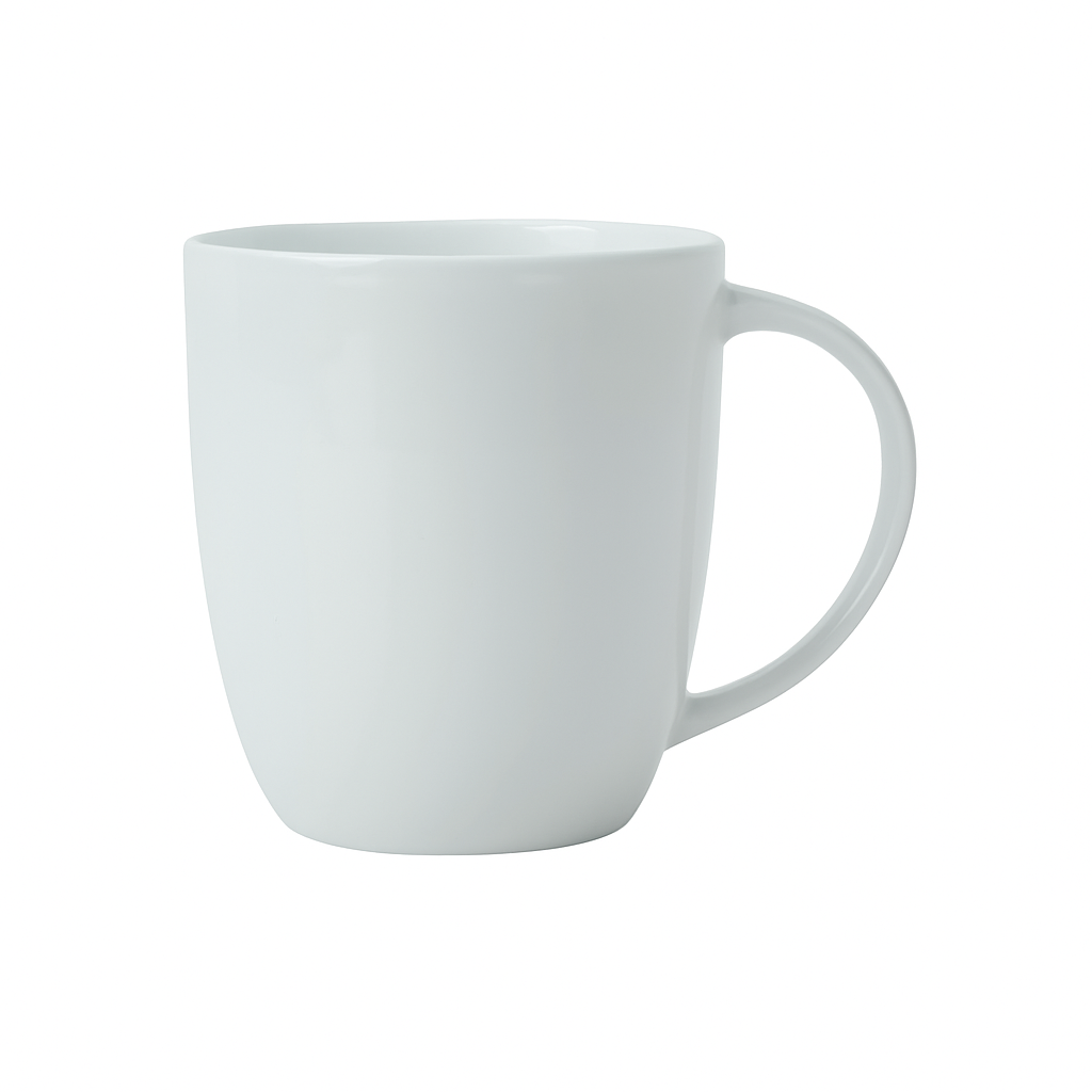Maxwell & Williams Mansion Coupe Mug 420ml – White | Microwave & Dishwasher Safe