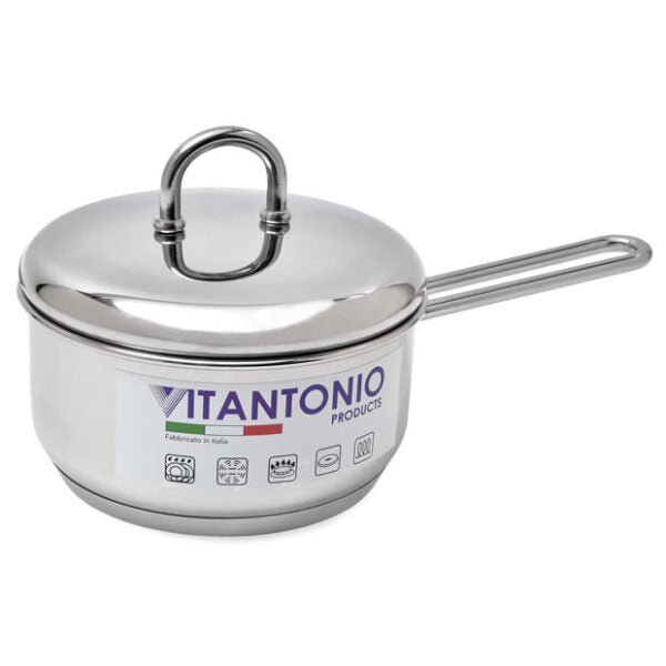 Vitantonio Saucepan ๐ฎ๐น | High-Quality Stainless Steel, Made in Italy