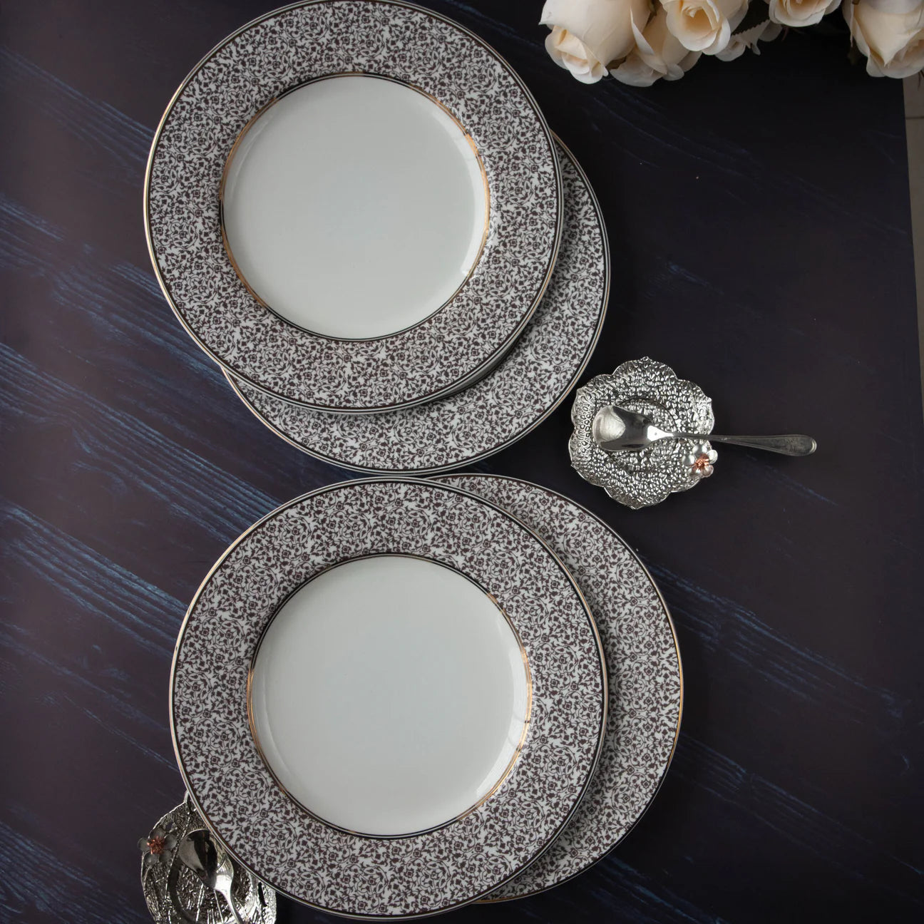 Neutral 16-Piece Fine Porcelain Dinnerware Set – Service for 4