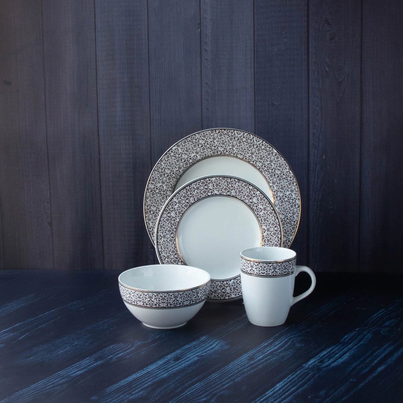 Neutral 16-Piece Fine Porcelain Dinnerware Set – Service for 4