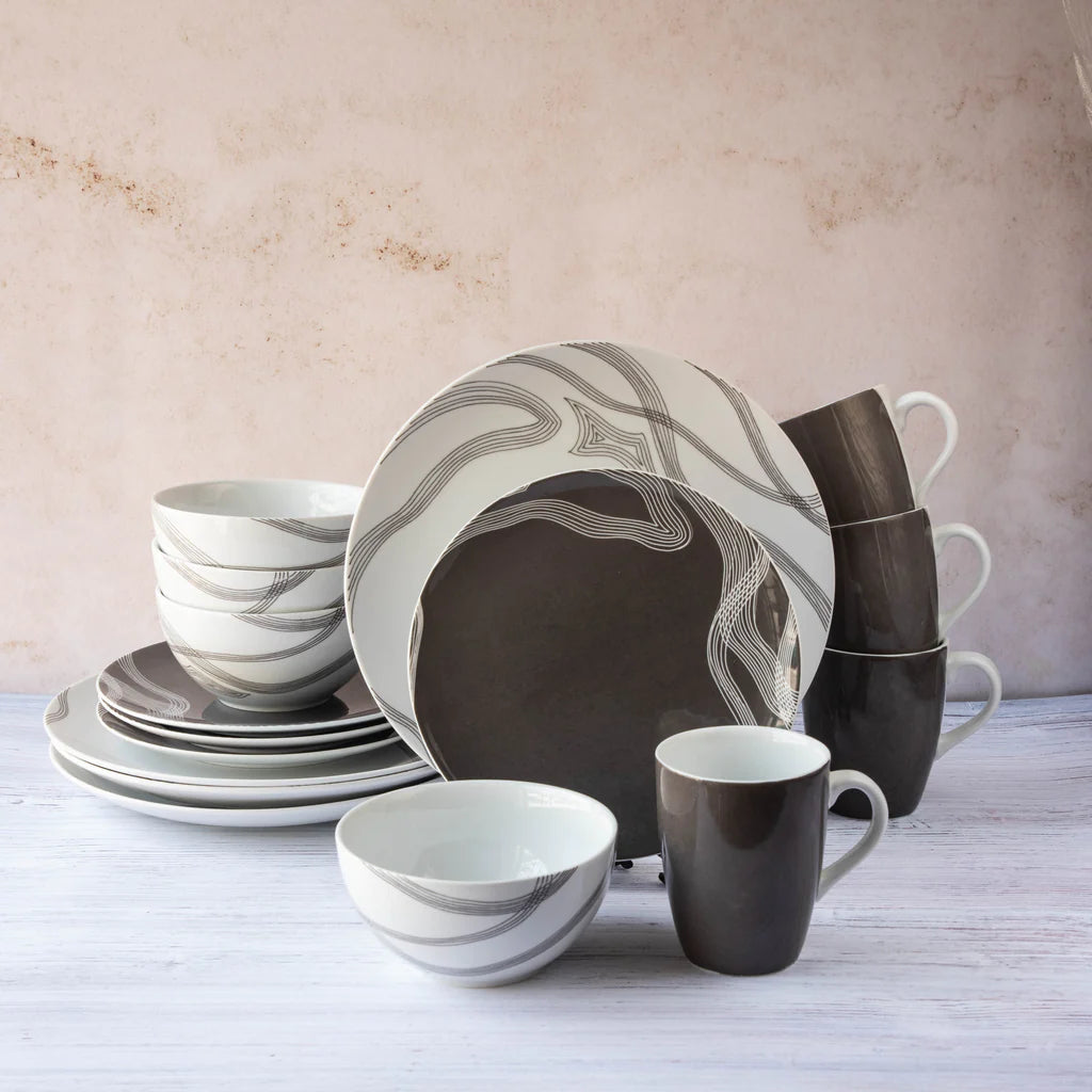 Green Wave 16 Pieces Dinner Set 🇧🇩