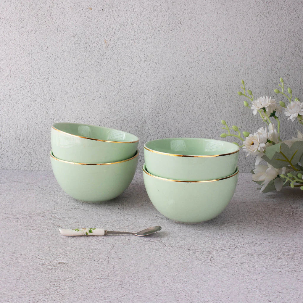Senorita Green 16-Piece Fine Porcelain Dinnerware Set – Service for 4