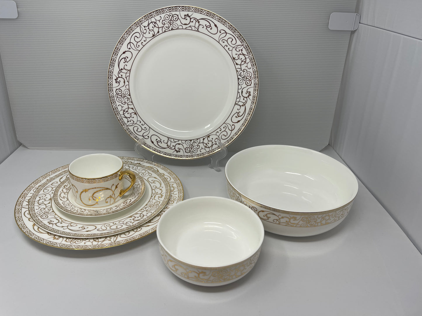 Athena 32 Pcs Fine Bone China Dinner Set – Service for 6 | Elegant Tableware Made in Bangladesh