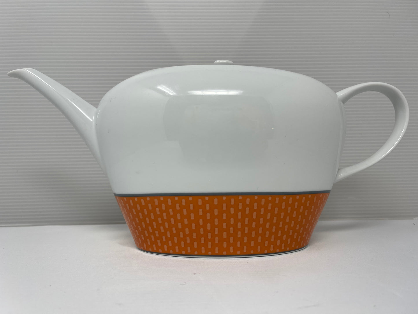 SPAL Teapot 1620 ML โ Orange Stitches | Dishwasher & Microwave Safe | Made in Portugal