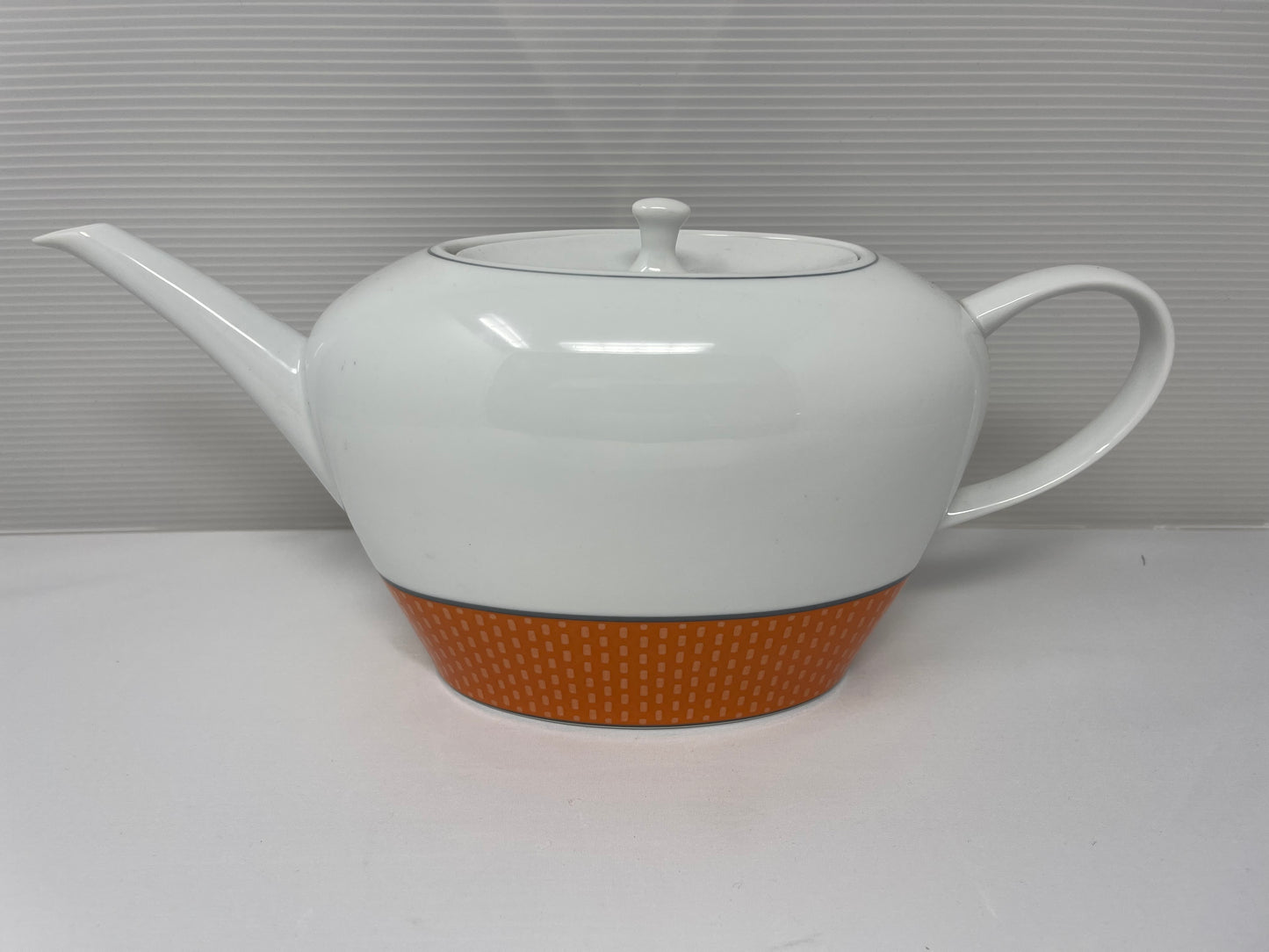 SPAL Teapot 1620 ML โ Orange Stitches | Dishwasher & Microwave Safe | Made in Portugal