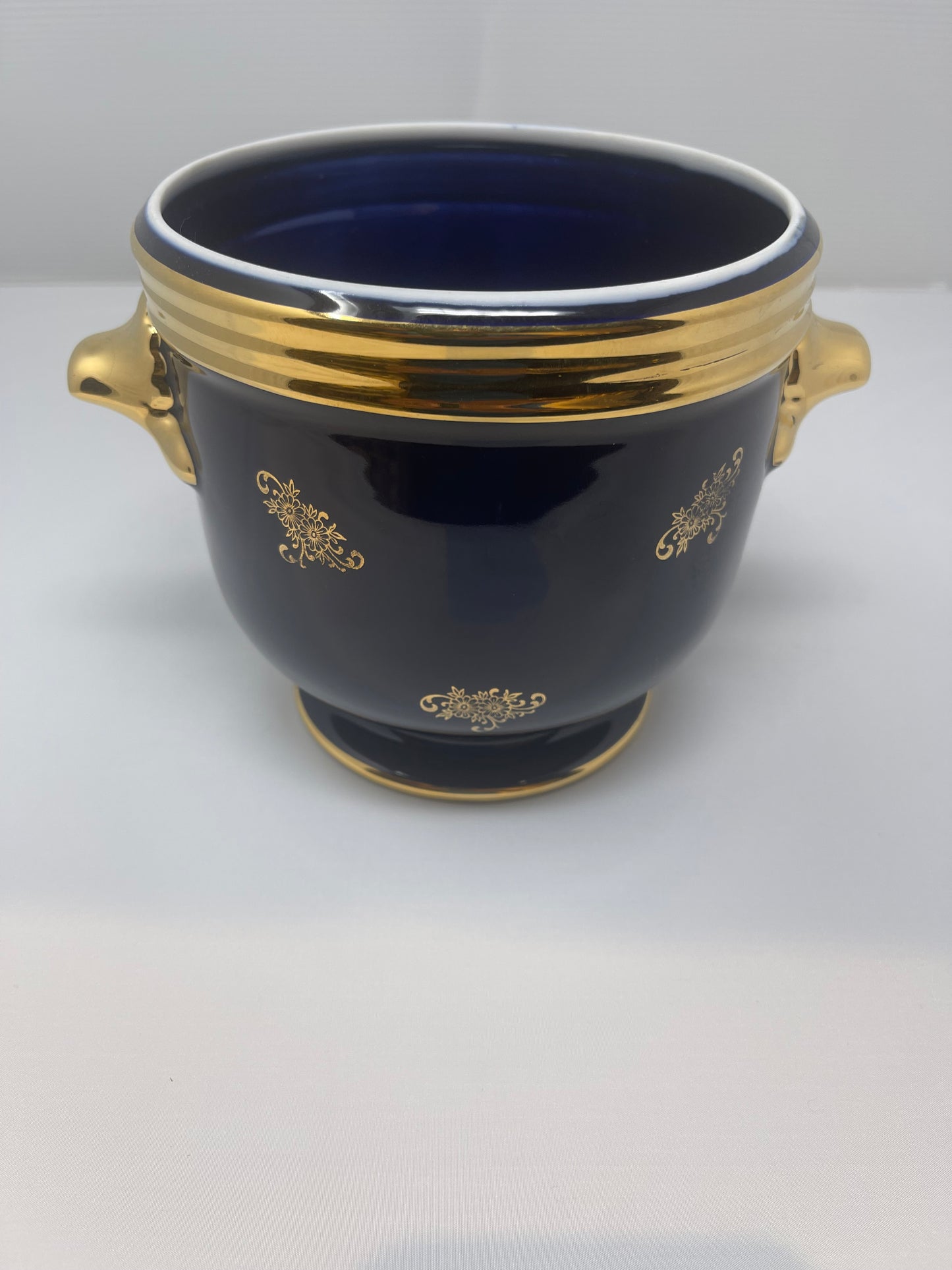 Limoges Planter Original Cobalt Limoges π«π·