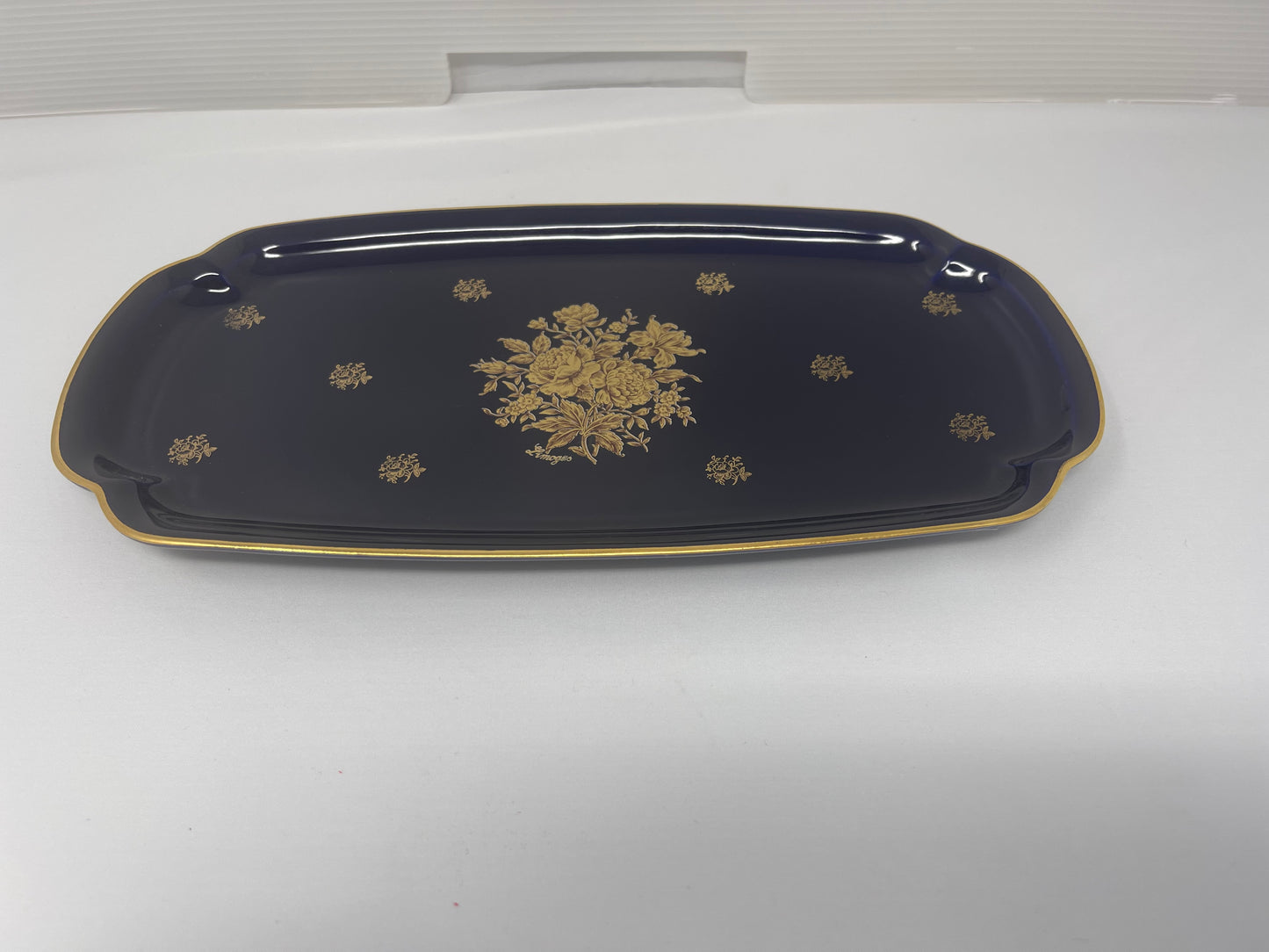 Limoges Rectangular Tray Original Cobalt π«π·