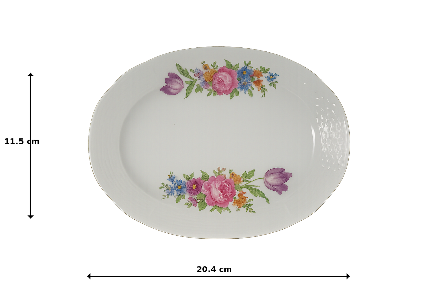 Thun Fine China Bohemia Oval Dish – 20.5 x 11.5 cm