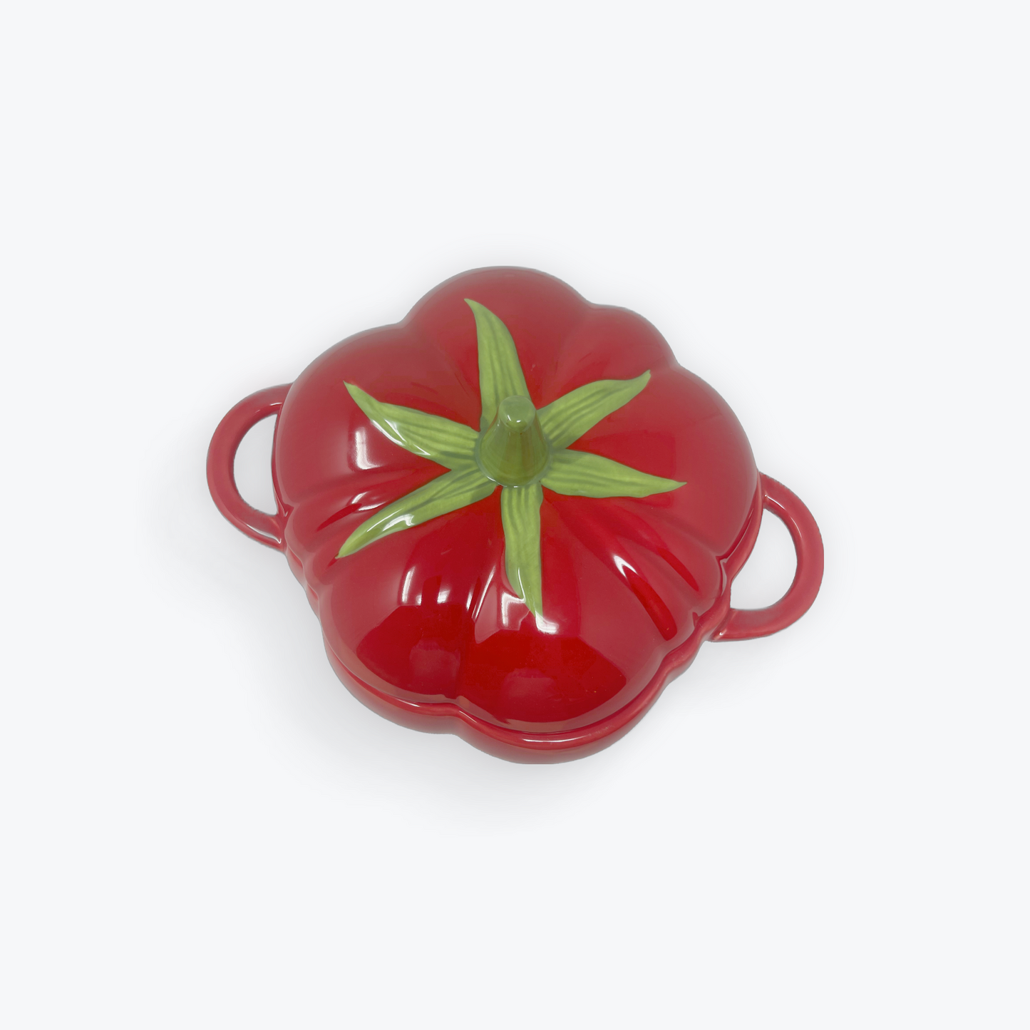 Pomodoro Porcelain Bowl with Lid – 10" x 6" – Made in Italy