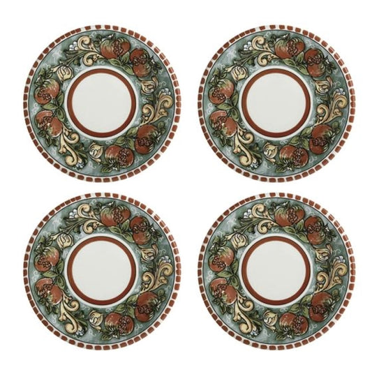 Set of 4 Salerno Pomegranate Plates by Maxwell & Williams – 26.5 cm | Authentic Italian Ceramic