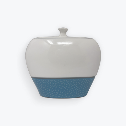SPAL Portugal Sugar Pot 240 ML – Blue Stitches Design | Elegant &Durable | Made in Portugal