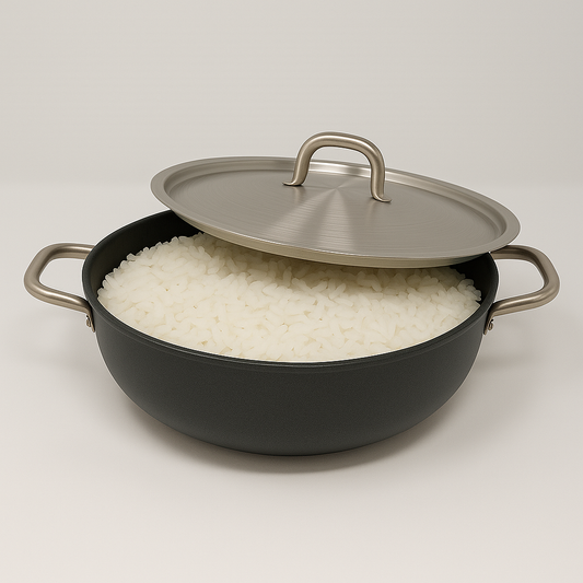 32 cm Extra Low Granite Casserole – 6.0 L, Non-Stick, Induction Base, Made in Turkey
