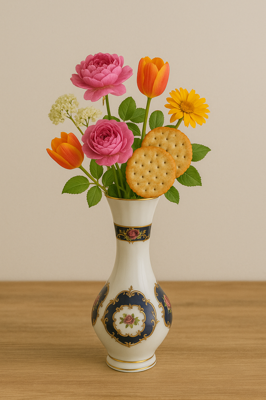 Royal Blue Collection – Fine Porcelain Vase  Elegant. Vintage. Timeles