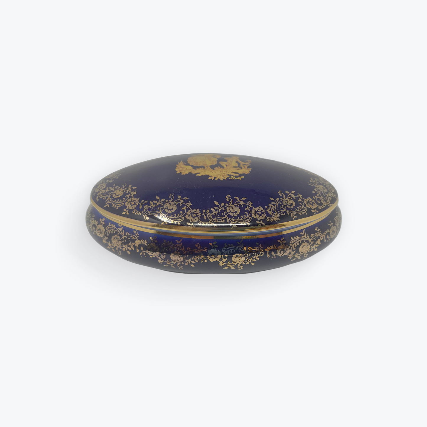 Limoges  jewelry Holder Original Cobalt 🇫🇷