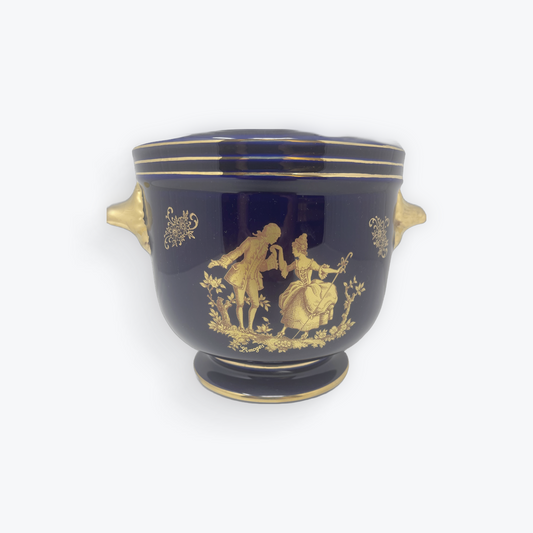 Limoges Planter Original Cobalt Limoges  🇫🇷