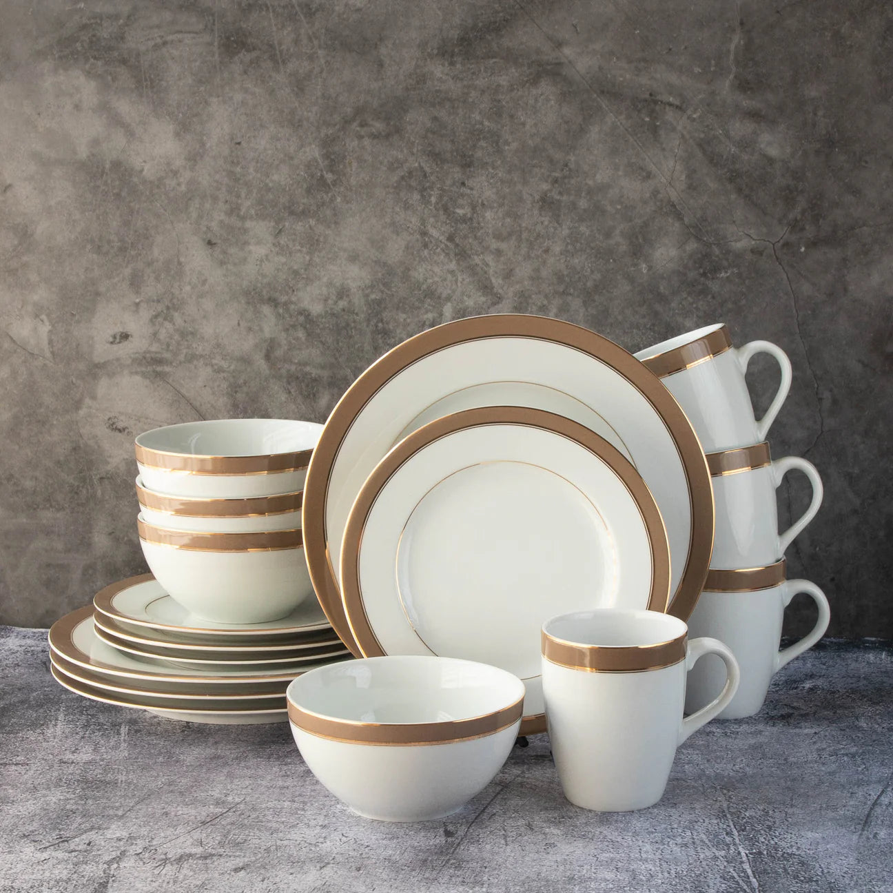 16 Pcs Dinner set Green Ribbon 🇧🇩
