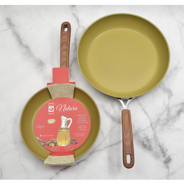Sara Cucina Natura Frying Pan – 20 cm, Diamond Non-Stick, Made in Italy