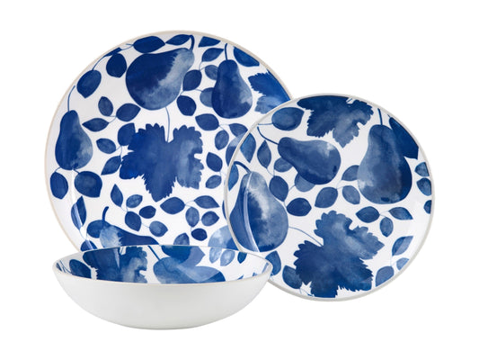 MAXWELL & WILLIAMS 'GIVERNY BLUE' 12 PC DINNER SET