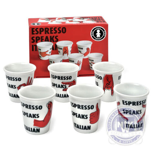 Sara Cucina Mugs Set (6 Pieces) – Italian Craftsmanship, Stylish &Functional