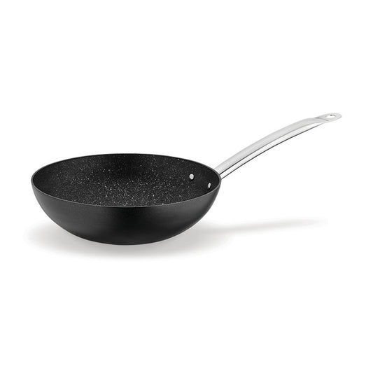 Korkmaz Proline Wok – 3.7L,Volkanit Non-Stick, Induction Ready, Made in Turkey