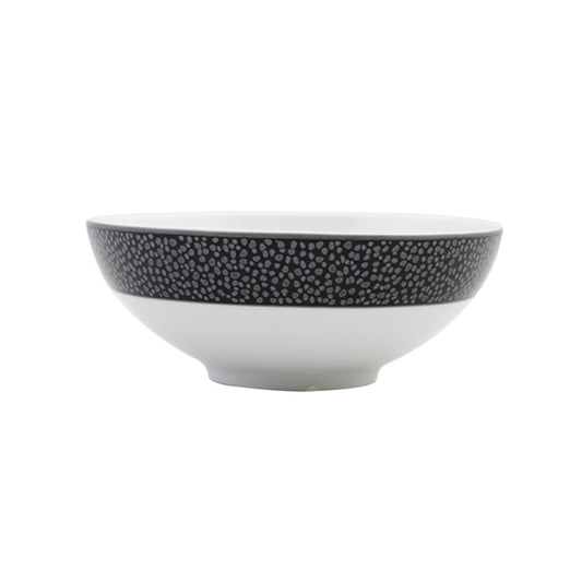 Spal Cereal Bowl – Rainbow Nugget Black | Fine Porcelain | Made in Portugal 🇵🇹