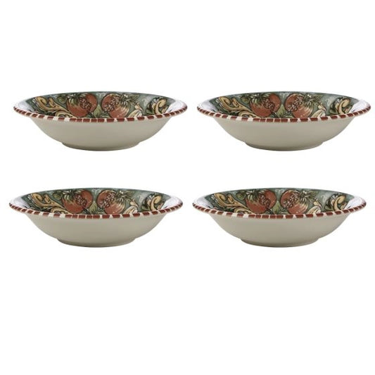 Set of 4 Salerno Pomegranate Pasta Bowls by Maxwell & Williams – 21.5 cm